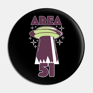 Area 51 UFO Pin
