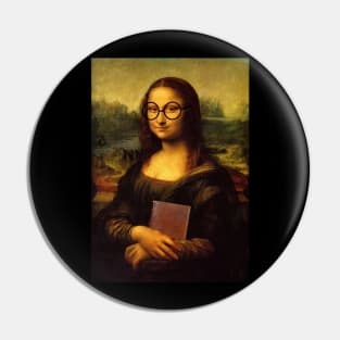 Mona Lisa with Book Pin