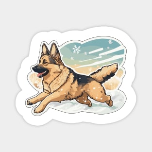 German Sheppard Sticker Magnet