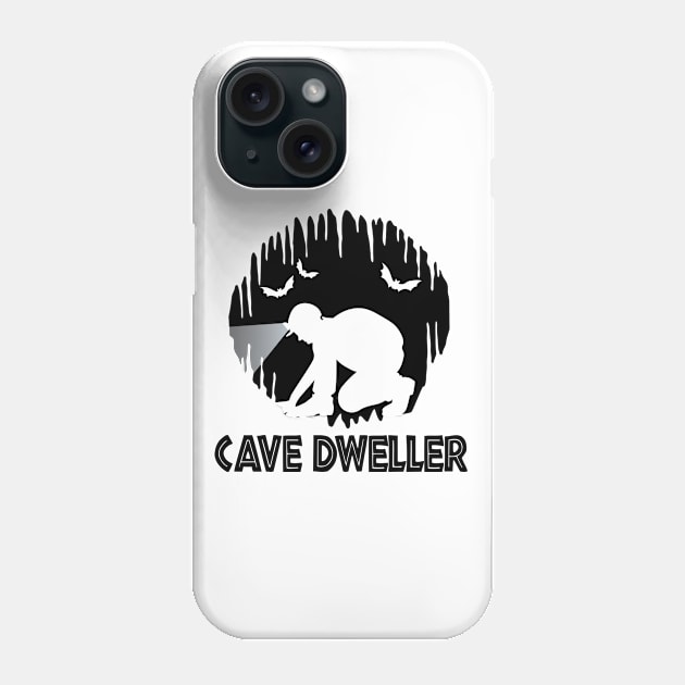 Cave Dweller - Cave Spelunking Speleology Phone Case by TheInkElephant