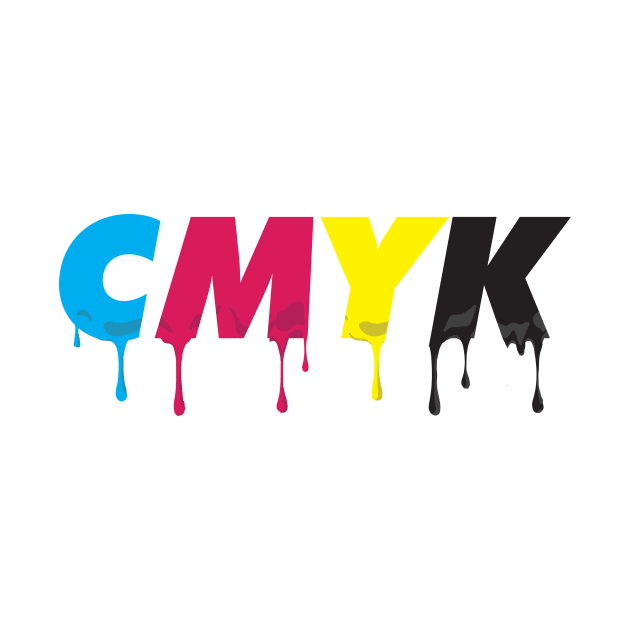 CMYK Drip by Mercado Graphic Design