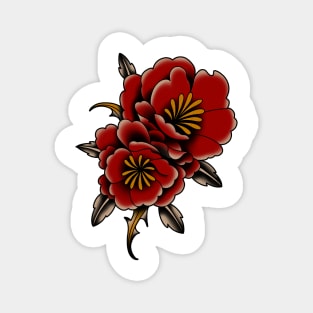 Rose Traditional Tattoo II Magnet