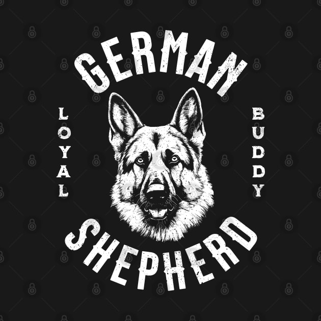 German Shepherd Loyal Friend by Trippycollage