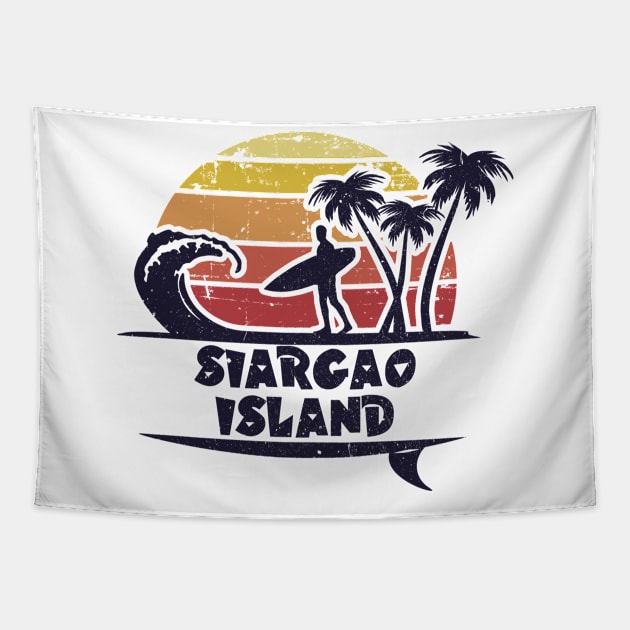 Siargao Island surfing. Perfect present for mom mother dad father friend him or her Tapestry by SerenityByAlex