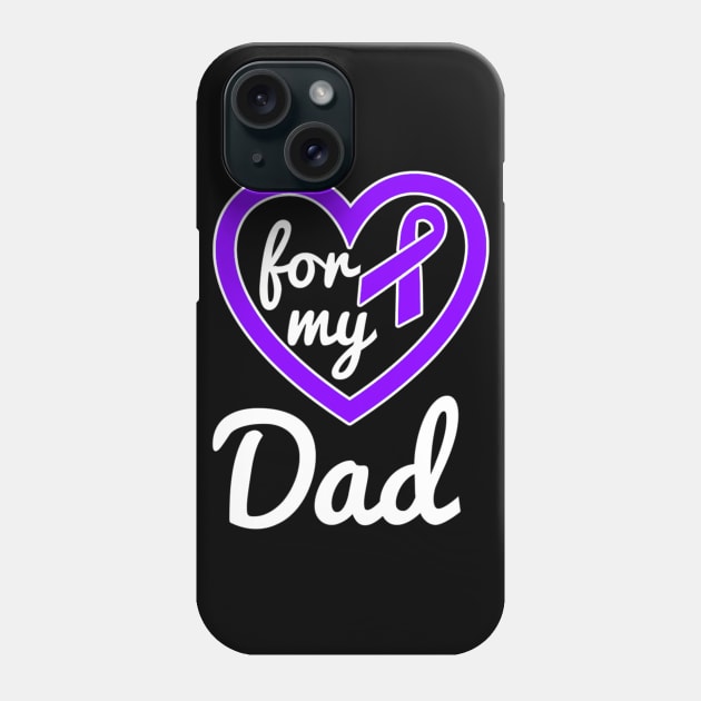 Hodgkins Lymphoma Dad Cancer Awareness Phone Case by hony.white