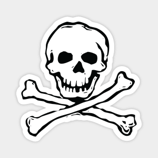 Classic Skull and Bones Pirate Flag Death Head Magnet