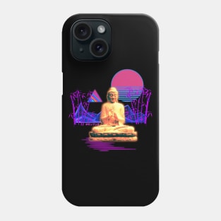 Neon Buddha Vaporwave Synthwave Phone Case