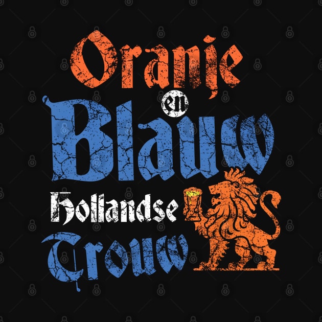 Oranje en Blauw Hollands Trouw! Koningsdag by Depot33