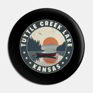 Tuttle Creek Lake Kansas Sunset Pin