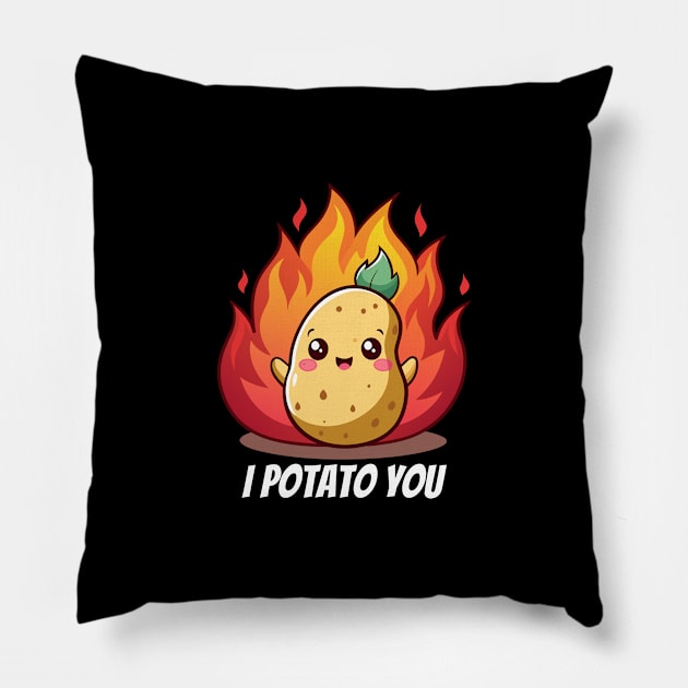 I Potato You: Adorable Potato Love Pun Merch | PunnyHouse Pillow by PunnyHouse