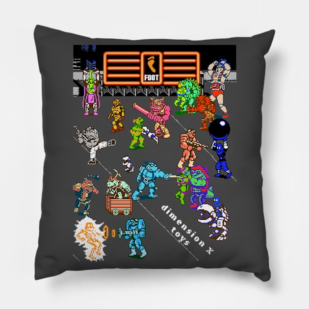 Rooftop Rumble Pillow by dimensionxtoys