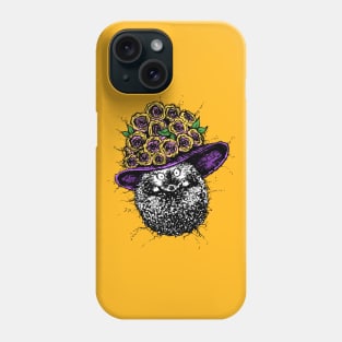 A Cute Little Hedgehog with a Cute Little Sun Hat Phone Case