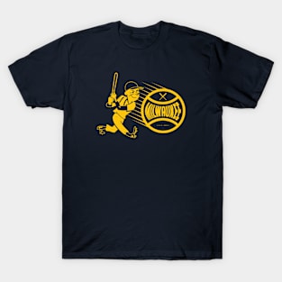 Milwaukee Brewers Homage Hyper Local Tri-Blend T-Shirt - Gold