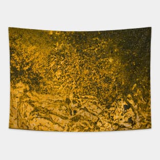 Beautiful golden paint effect on rough surface. Tapestry