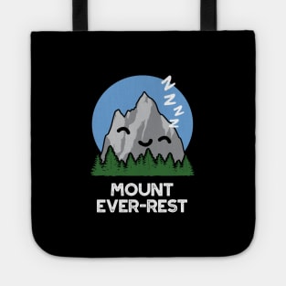 Mount Ever-rest Funny Sleeping Mountain Pun Tote