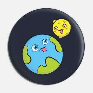 lovely earth and moon Pin