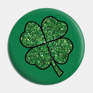 St. Paddy's Day Green Clover Pin