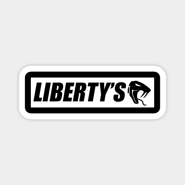 Liberty's white banner Magnet by LIBERTY'S