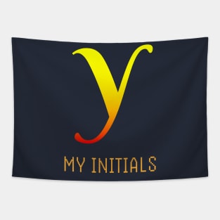 Letter Y Initials Unique Name T-Shirt Tapestry