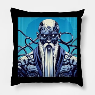 Cyber Monk Pillow