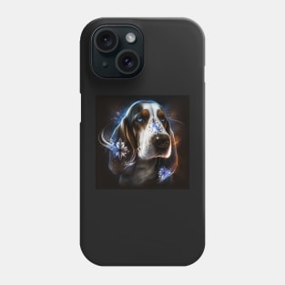 Basset Hound Lace Floral Abstract Phone Case
