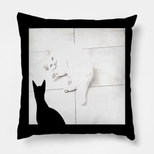 WHITE AND BLACK Pillow