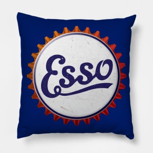 Esso Gasoline Bottle Cap Retro T-Shirt Pillow