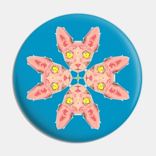 Sphynx Cat Pink Pin