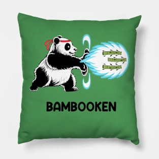 Panda Bear Fighter Bamboo Plant Bambooken Pillow