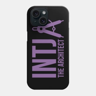 INTJ The Architect MBTI types 1E Myers Briggs personality gift With icon Phone Case