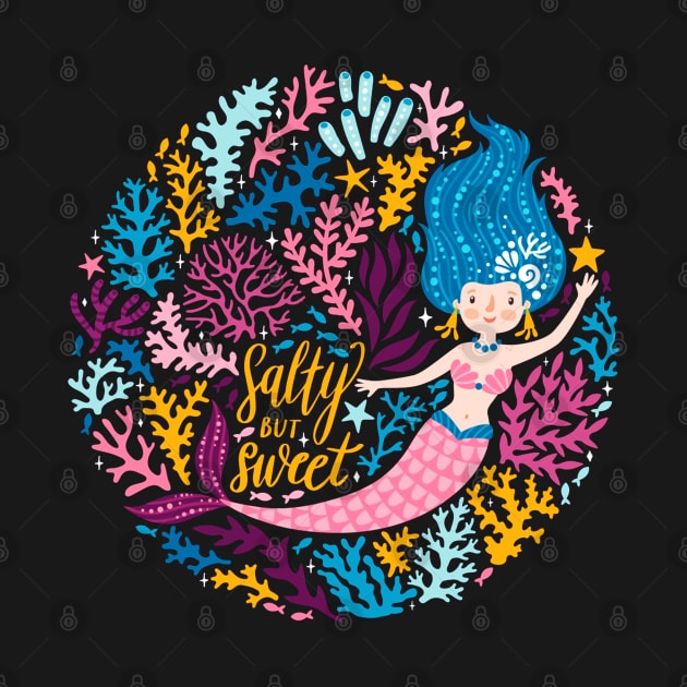 Cute Beautiful Mermaid Love Artwork by Artistic muss