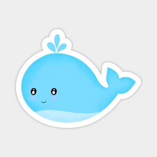 Cute Kawaii Blue Whale Magnet