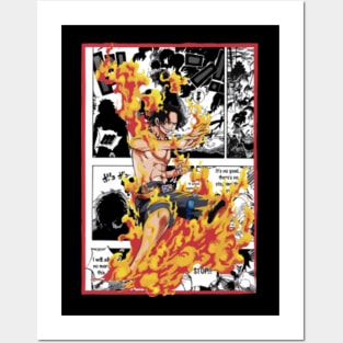 One Piece Portgas D. Ace Pixel Art Art Board Print for Sale by