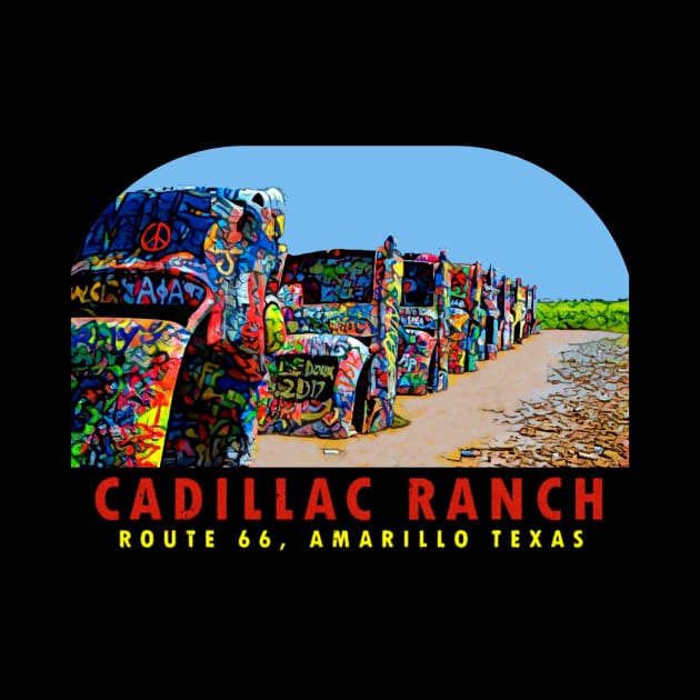 Cadillac Ranch Texas Vintage by Hilda74