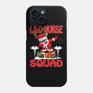 Christmas L And D Nurse Squad Reindeer Pajama Dabing Santa Phone Case