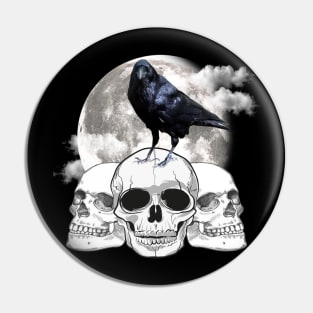 Raven & Skulls Pin