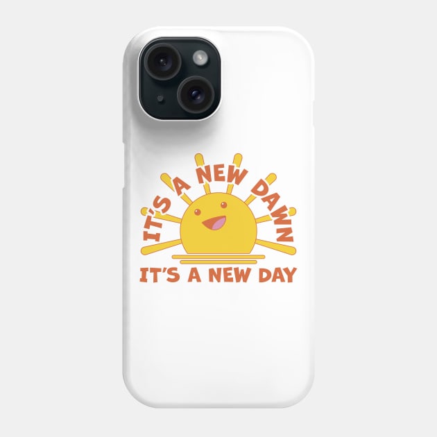 A new dawn, a new day sunrise cartoon Phone Case by Phil Tessier