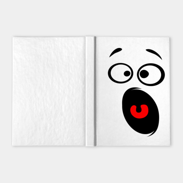 Limited Edition Exclusive Horrified Smiley Face Silhouette Horrified Smiley Face Silhouette Notebook Teepublic