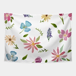 Pretty Floral Watercolour Pattern Tapestry