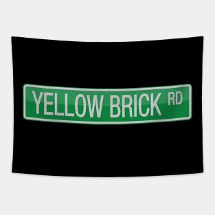 Yellow Brick Road Street Sign T-shirt Tapestry