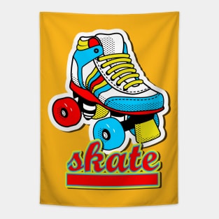 Roller Skate - Retro Design Tapestry