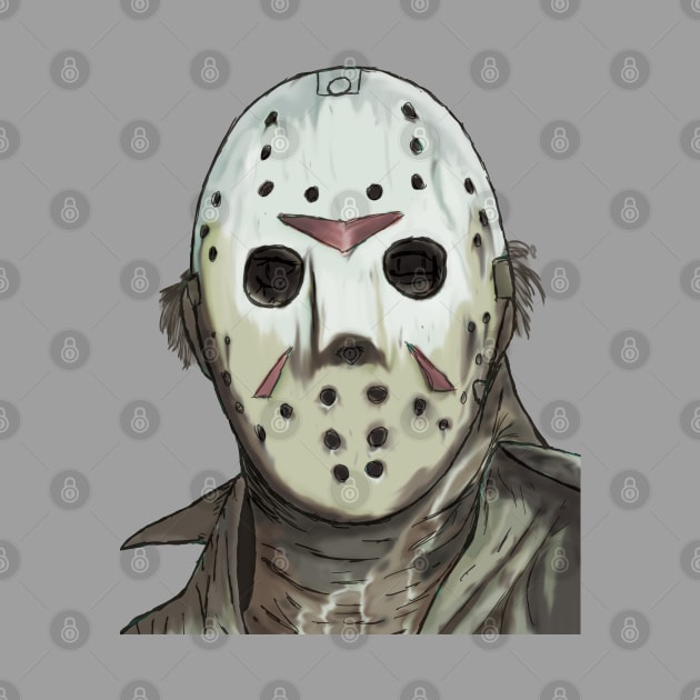 Jason Voorhees Portrait by Avengedqrow