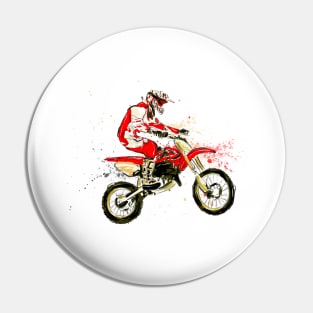 Motocross rider.Dirtbike Pin