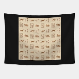 Tasmanian Tiger Old Pattern Tapestry