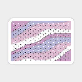 Lilac and Mauve Waves Retro Aesthetic stars / VSCO stars Magnet