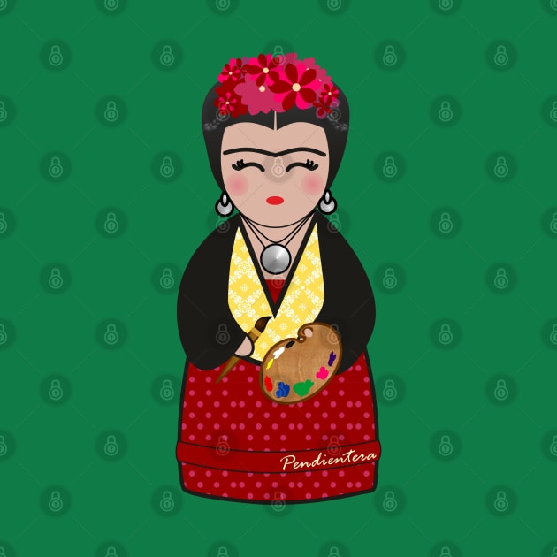 Kokeshi Frida by Pendientera