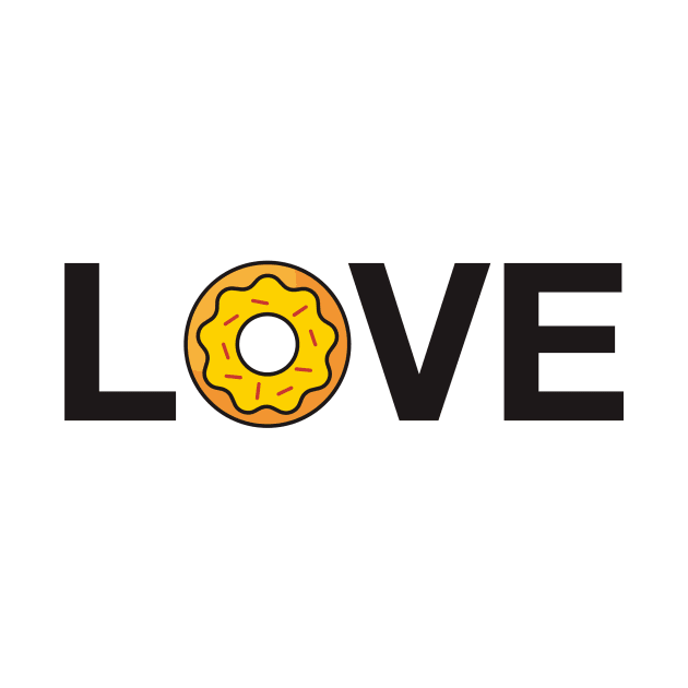 Love donut tshirt by dynecreative