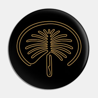 Plam Jumeirah (gold) Pin