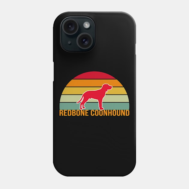 Redbone Coonhound Vintage Silhouette Phone Case by khoula252018