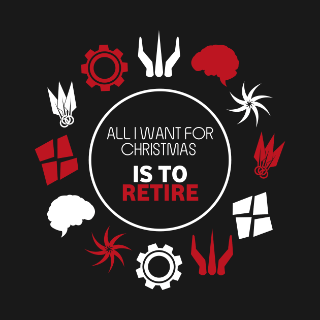 All I Want For Christmas Is To Retire - Board Games Design - Board Game Art by MeepleDesign